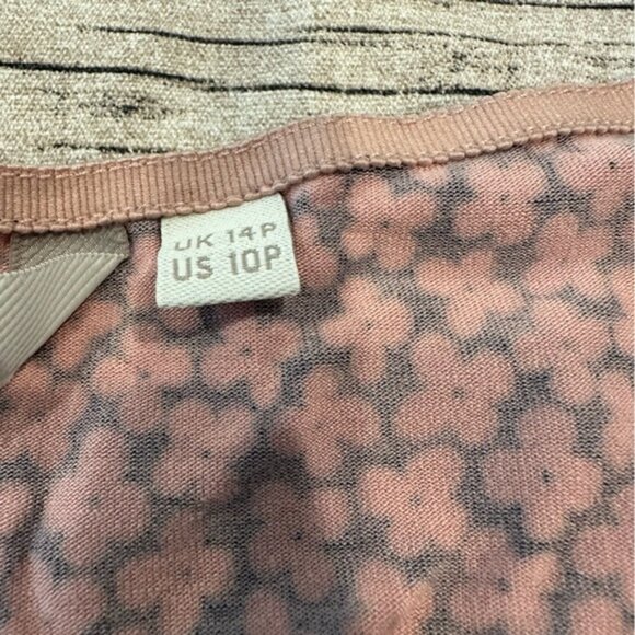 Boden Chic Pink and Black Floral Jersey Dress With Pockets Size 10 Petite - Picture 10 of 11